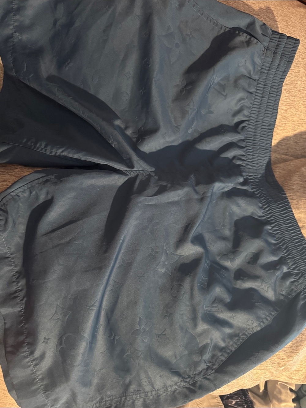 Louis Vuitton Black Men's Monogram Swim Trunks